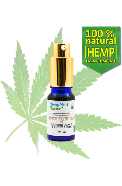Ulei ozonat full extract de cânepă cu CBD 5%