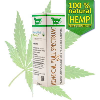 Ulei ozonat full extract de cânepă cu CBD 5%